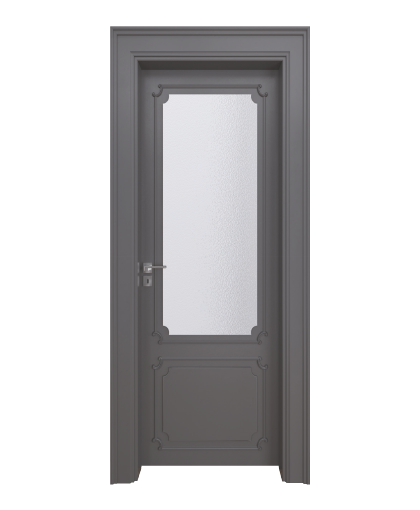 BY-5015V Porte intérieure Laqué Vitrée